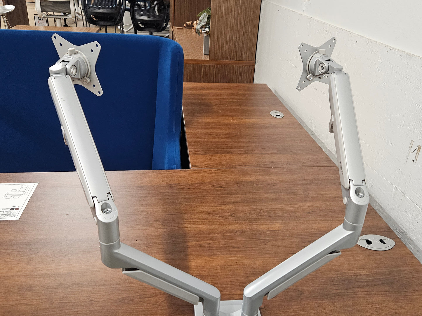 Workrite JIBE Dual Articulating Monitor Arm.