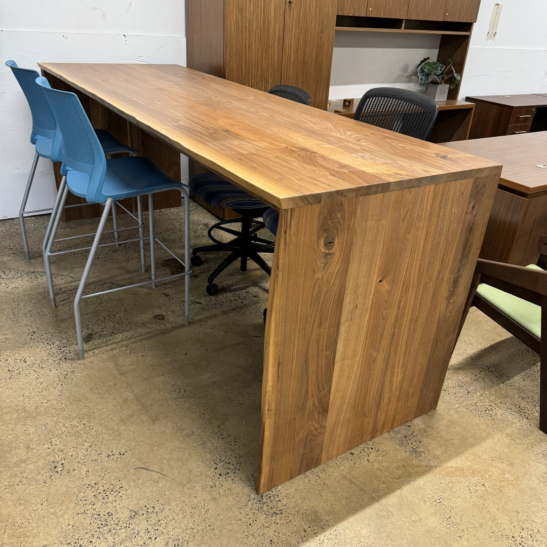 Hand Crafted Solid Walnut Bar Height Table