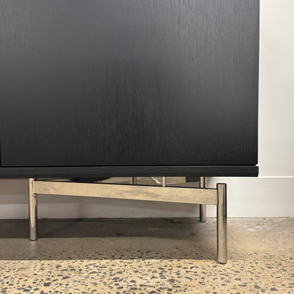 Bernhardt Credenza, Black Veneer, 84w