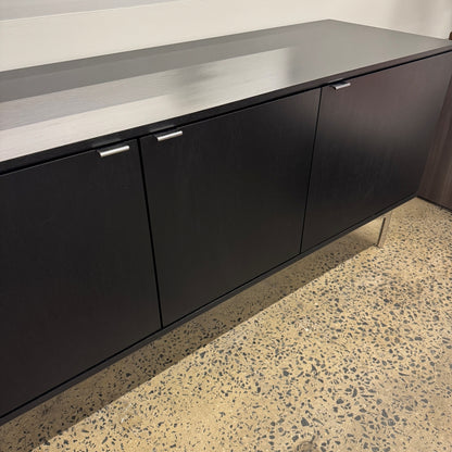 Bernhardt Credenza, Black Veneer, 84w