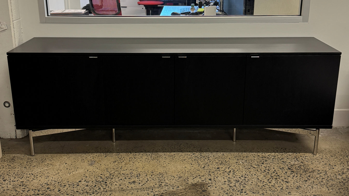 Bernhardt Credenza, Black Veneer, 84w