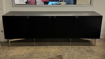 Bernhardt Credenza, Black Veneer, 84w