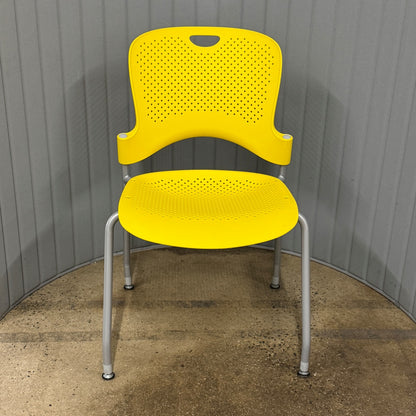 Caper Armless Side Chairs, Yellow (16)