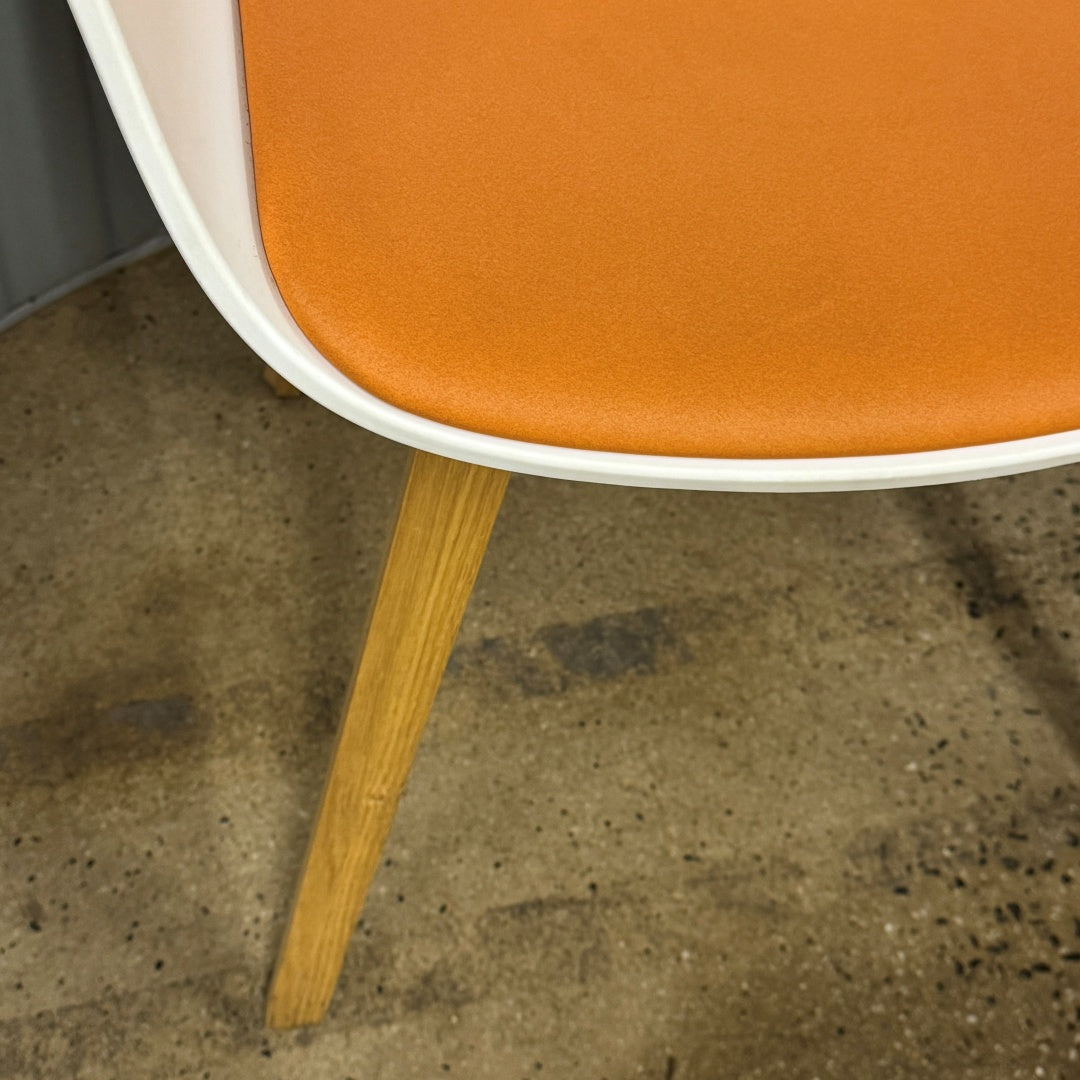 HAY About A Chair, white w seat pad (5)