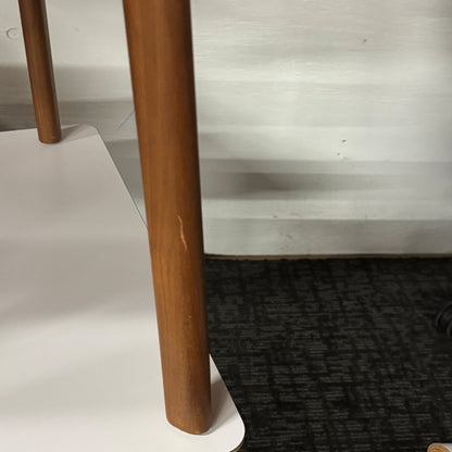 DWR Contour Chair, Walnut/Sand Leather