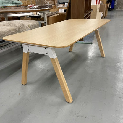 Sawhorse Table with Library Top